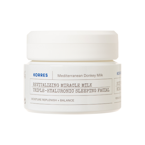 KORRES REVITALIZING MIRACLE MILK TRIPLE-HYALURONIC SLEEPING FACIAL ΚΡΕΜΑ ΝΥΚΤΟΣ ΜΕ ΓΑΛΑ ΓΑΪΔΟΥΡΑΣ 40ML