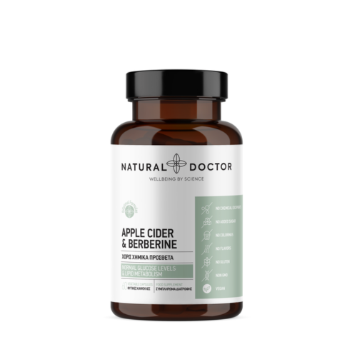 NATURAL DOCTOR APPLE CIDER AND BERBERINE 60CAPS