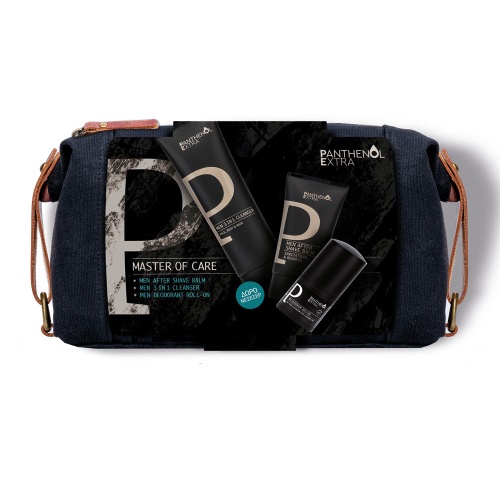 PANTHENOL EXTRA PROMO MEN MASTER OF CARE PROMO AFTER SHAVE BALM 75ML & 3 IN1 CLEANSER ΑΦΡΟΛΟΥΤΡΟ & ΣΑΜΠΟΥΑΝ 200ML & ΑΠΟΣΜΗΤΙΚΟ ROLL-ON 50ML & ΝΕΣΕΣΕΡ