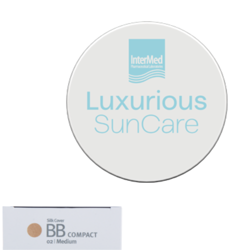 INTERMED LUXURIOUS SUNCARE SILK COVER BB COMPACT SPF50+ MEDIUM (02) 12G