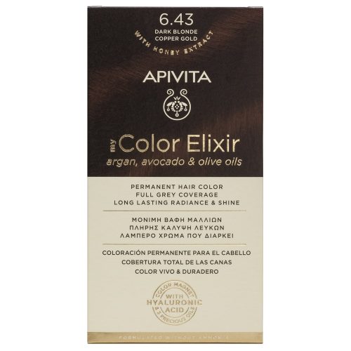 APIVITA MY COLOR ELIXIR N6.43 ΞΑΝΘΟ ΣΚΟΥΡΟ ΧΑΛΚΙΝΟ ΜΕΛΙ 1ΤΜΧ