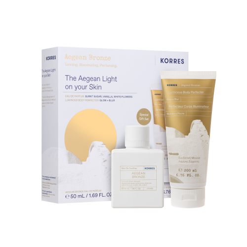 KORRES PROMO AEGEAN BRONZE EAU DE PARFUM 50ML & ΜΟΥΣ ΣΩΜΑΤΟΣ LUMINOUS BODY PERFECTER 200ML