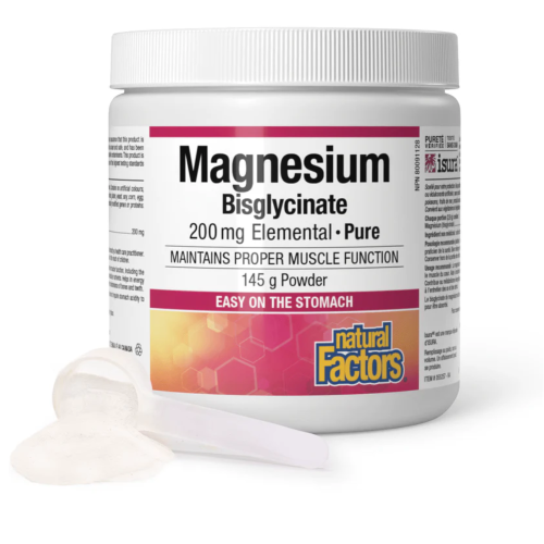 NATURAL FACTORS MAGNESIUM BISGLYCINATE 200MG 145G