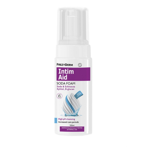 FREZYDERM INTIM AID SODA FOAM ΑΦΡΟΣ ΚΑΘΑΡΙΣΜΟΥ ΓΙΑ ΕΥΑΙΣΘΗΤΗ ΠΕΡΙΟΧΗ 100ML