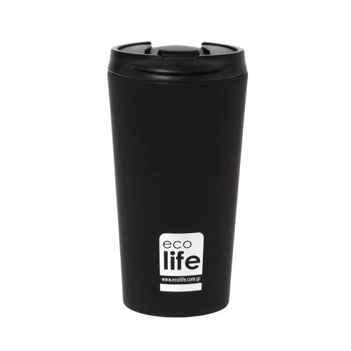 ECO LIFE BLACK (MATTE) COFFEE THERMOS 370ML