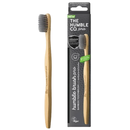 THE HUMBLE CO. PRO ANTIBACTERIAL SILVER ΟΔΟΝΤΟΒΟΥΡΤΣΑ SOFT ΕΝΗΛΙΚΩΝ 1ΤΜΧ