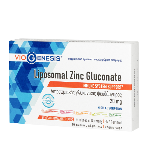 VIOGENESIS LIPOSOMAL ZINC GLUCONATE 30VEG.CAPS