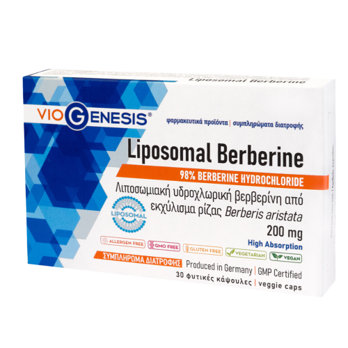 VIOGENESIS LIPOSOMAL BERBERINE 200MG 30VEG.CAPS