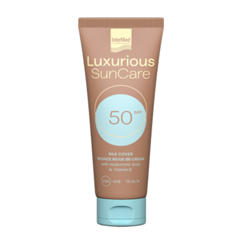 INTERMED LUXURIOUS SUNCARE SILK COVER BRONZE BB CREAM SPF50 ΜΕ ΧΡΩΜΑ 75ML