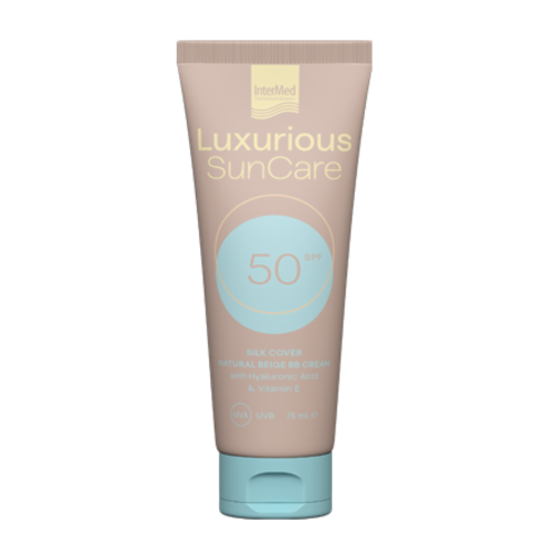 INTERMED LUXURIOUS SUNCARE SILK COVER NATURAL BB CREAM SPF50 ΜΕ ΧΡΩΜΑ 75ML