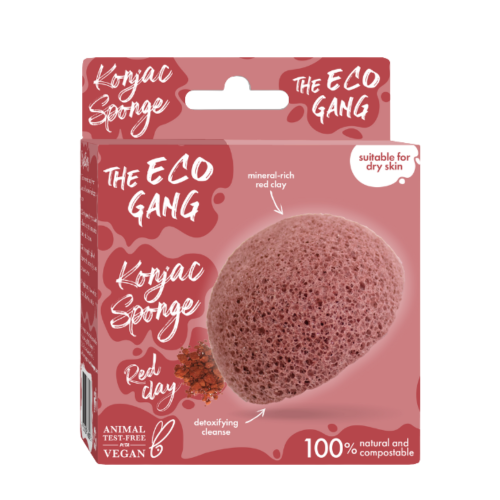 THE ECO GANG KONJAC SPONGE RED CLAY ΣΦΟΥΓΓΑΡΙ ΠΡΟΣΩΠΟΥ 1ΤΜΧ