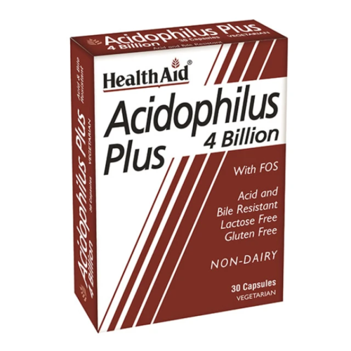 HEALTH AID ACIDOPHILUS PLUS 4 BILLION 30CAPS