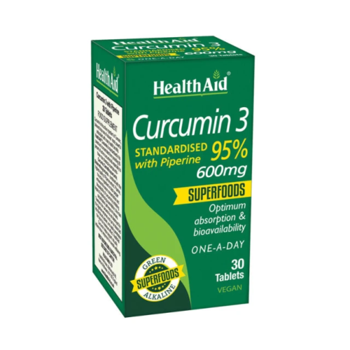 HEALTH AID CURCUMIN 3 600MG 30TABS
