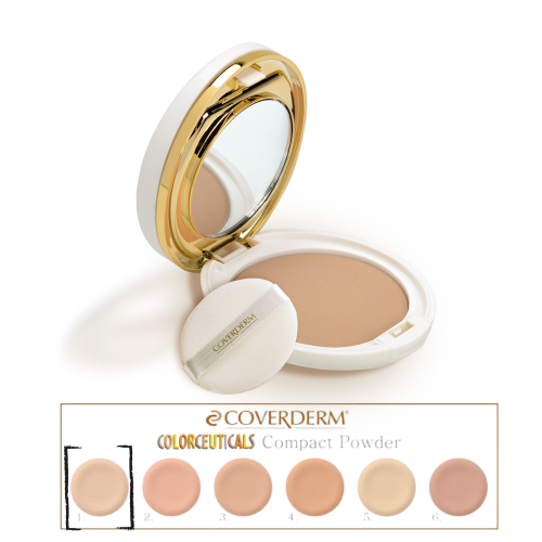 COVERDERM LUMINOUS COMPACT POWDER NO1 SPF50+ 10G