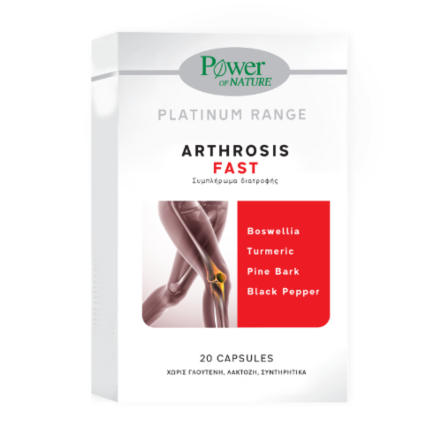 POWER OF NATURE PLATINUM RANGE ARTHROSIS FAST 20CAPS