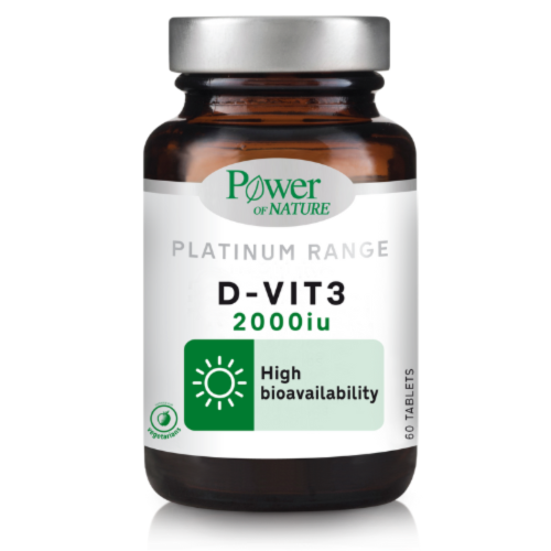 POWER OF NATURE PLATINUM RANGE D-VIT3 2000IU 60TABS