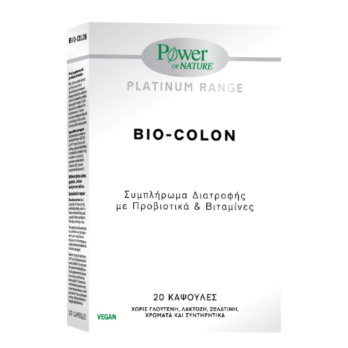 POWER OF NATURE PLATINUM RANGE BIO-COLON 20CAPS