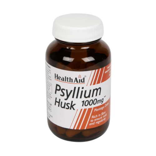 HEALTH AID PSYLLIUM HUSK 1000MG 60VEG CAPS