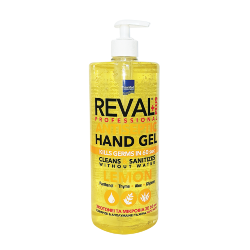 INTERMED REVAL PLUS ANTISEPTIC HAND GEL LEMON 1LT
