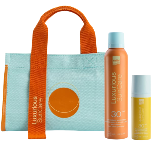 INTERMED PROMO LUXURIOUS SUN CARE ΑΝΤΗΛΙΑΚΟ SERUM SPF30 50ML & ΑΝΤΗΛΙΑΚΟ SPRAY ΓΙΑ ΠΡΟΣΩΠΟ & ΣΩΜΑ SPF30 200ML