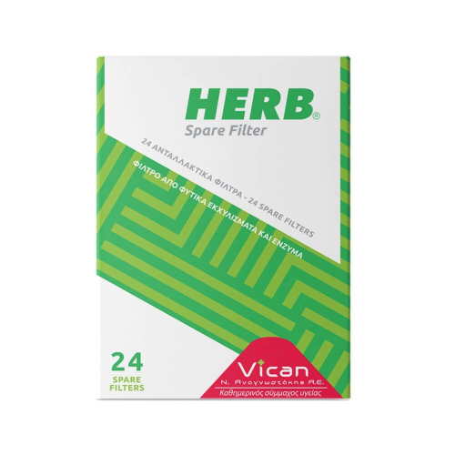 VICAN HERB SPARE FILTER ΑΝΤΑΛΛΑΚΤΙΚΑ ΦΙΛΤΡΑ ΤΣΙΓΑΡΟΥ 24ΤΜΧ