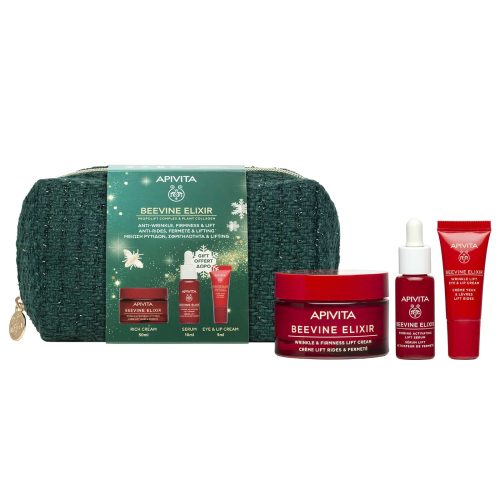 APIVITA PROMO BEEVINE ELIXIR ΑΝΤΙΡΥΤΙΔΙΚΗ ΚΡΕΜΑ ΣΥΣΦΙΞΗΣ ΠΛΟΥΣΙΑΣ ΥΦΗΣ 50ML & SERUM ΠΡΟΣΩΠΟΥ 10ML & ΚΡΕΜΑ ΜΑΤΙΩΝ & ΧΕΙΛΙΩΝ 5ML