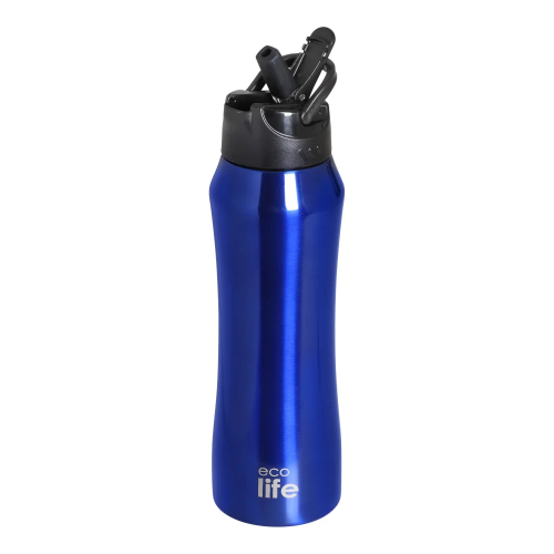 ECO LIFE BLUE THERMOS ΜΕ ΕΣΩΤΕΡΙΚΟ ΚΑΛΑΜΑΚΙ 550ML