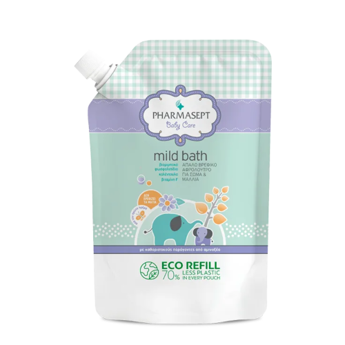 PHARMASEPT REFILL ΑΦΡΟΛΟΥΤΡΟ BABY CARE MILD BATH 900ML